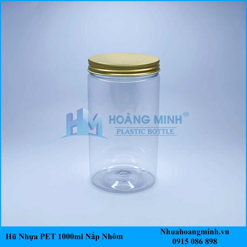 Hũ Nhựa PET 1000ml Nắp Nhôm Giá (Sỉ) Xuất Xưởng