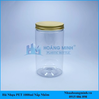 Combo 10 Hũ Nhựa PET 1000ml Nắp Nhôm Giá (Sỉ) Xuất Xưởng