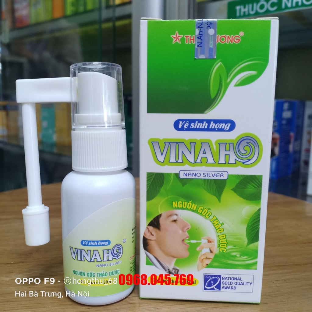Siro VINAHO Sao Thái Dương - Hỗ trợ làm giảm các chứng ho chai xịt 20ml
