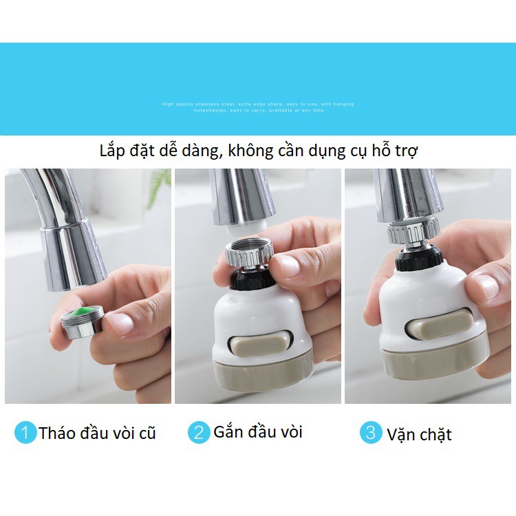 Đầu vòi tăng áp rửa bát 3 chế độ kèm lọc nước, vòi rửa chén tăng áp đa năng FASOLA