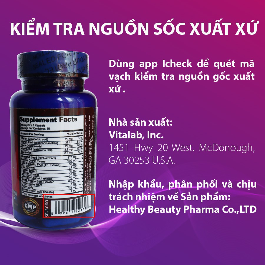 Viên Uống Giúp Tăng Cường Sinh Lực Nam Giới New Sexual Care Men Healthy Beauty 30 Viên