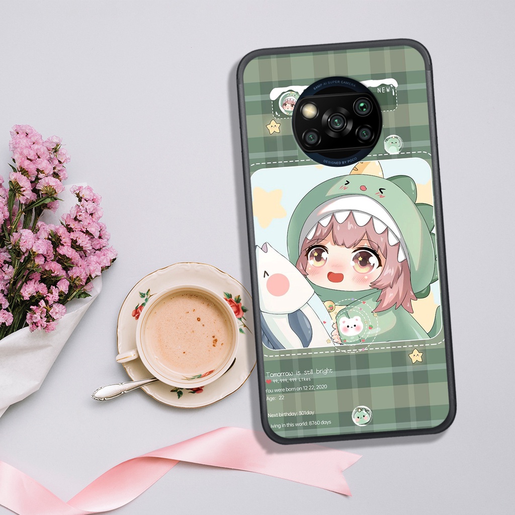 [HOT]ỐP XIAOMI  POCO X3 , IN HÌNH KHỦNG LONG CHIBI SIÊU DỄ THƯƠNG.