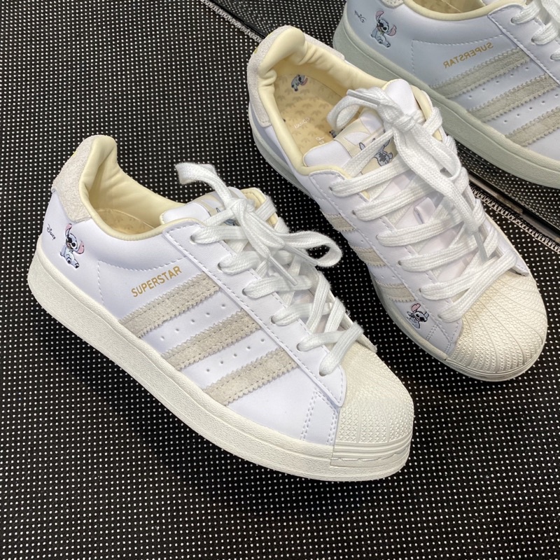 | CÓ SẴN - ẢNH THẬT |Giày thể thao adidas superstar sò disney trắng sọc nỉ bản mới 2022