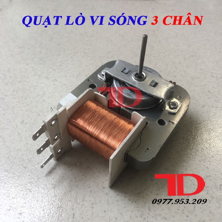 Quạt lò vi sóng 3 chân, mô tơ lò vi sóng