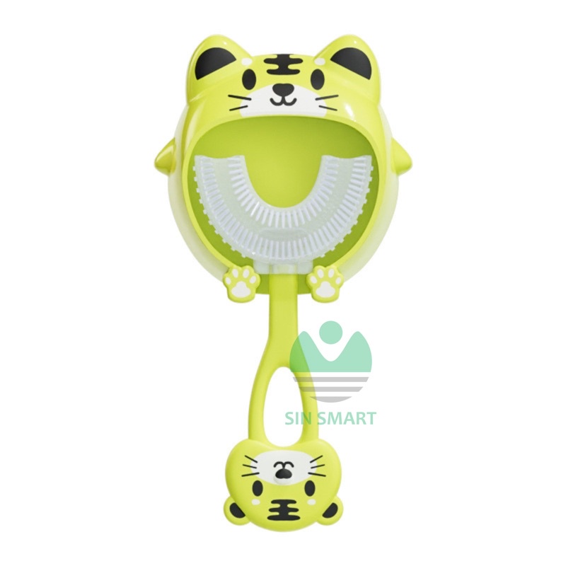 Bàn chải chữ U hình thú kèm giỏ cài siêu cute hàng cao cấp