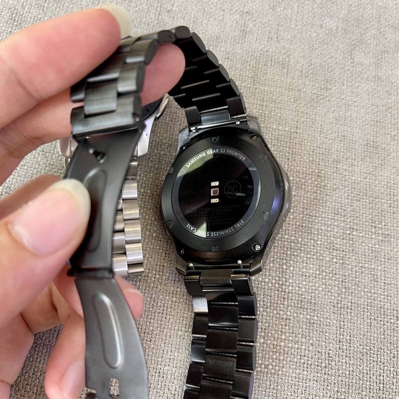 Dây thép ngàm cong Gear S3, Galaxy Watch 46