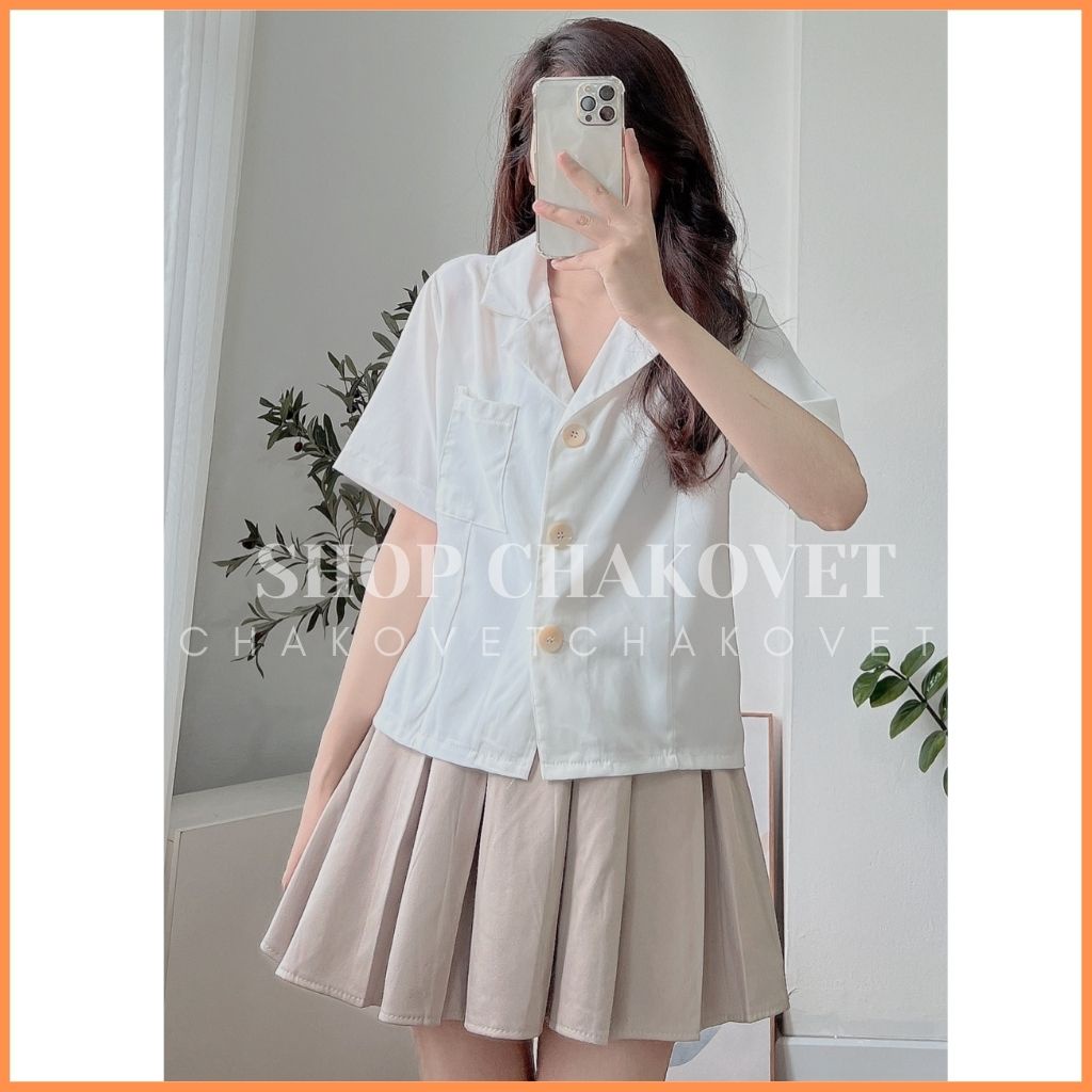 Áo vest blazer nữ ngắn A8312 kiểu áo khoác blazer nữ cộc tay 1 lớp công sở cao cấp hàn quốc trẻ trung cá tính - CHAKOVET | WebRaoVat - webraovat.net.vn