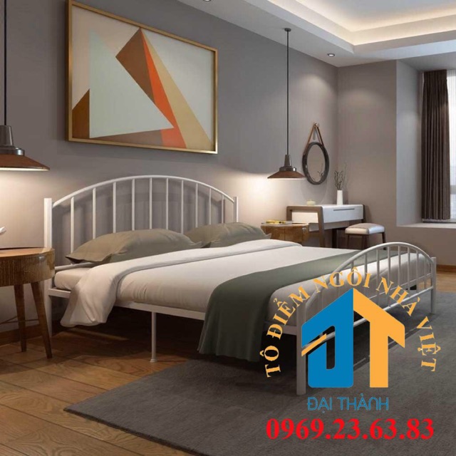 Giường sắt Đại Thành 1m6 x 2m