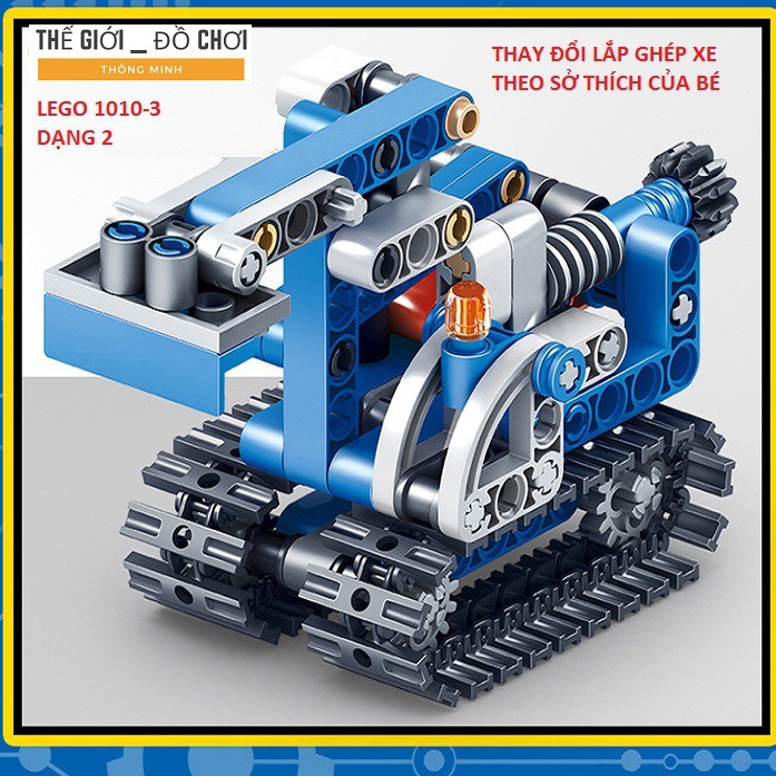 Bộ lego đồ chơi cho bé LEGO 2IN1 ô tô xây dựng truyền động được