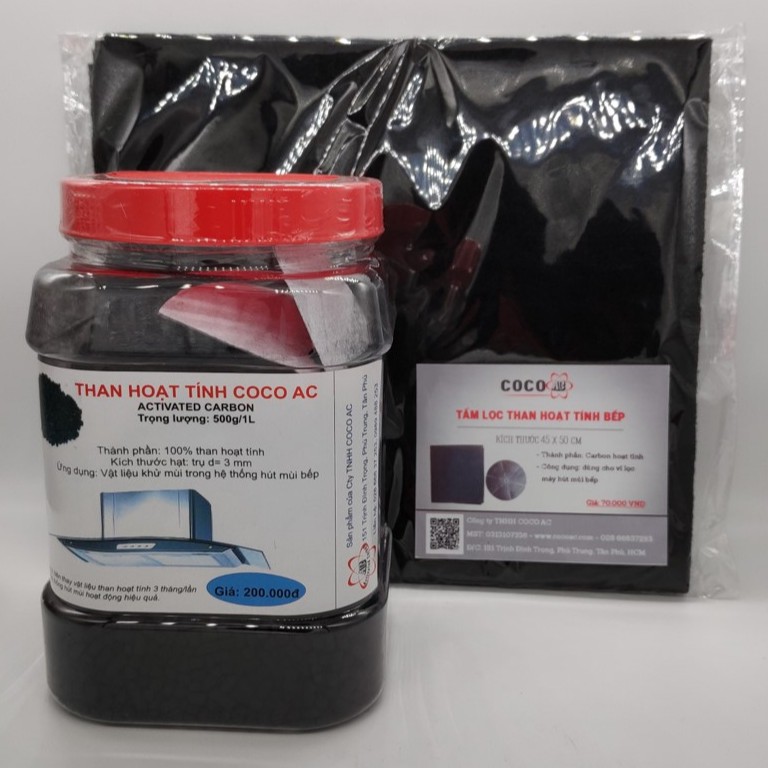 Hũ Than Gáo Dừa 100% Hoạt Tính Thay Cho Vỉ Lọc Máy Hút Mùi Bếp