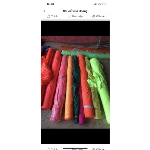 Vải Diều Víp không co rãn bởi nhiệt độ thời tiết không thấm không lọt gió