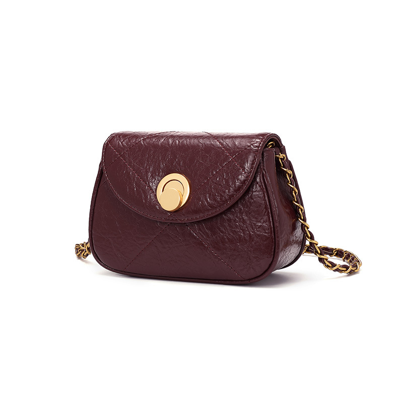 Túi đeo chéo IELGY phối dây xích thời trang thanh lịch dành cho nữ