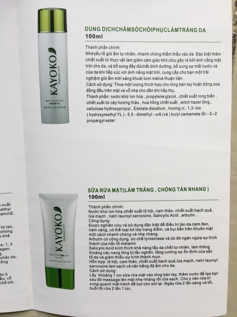 Bộ Mỹ phẩm KAYOKO 6in1 cao cấp, chuyên nám, tàn nhang và dưỡng trắng da | BigBuy360 - bigbuy360.vn