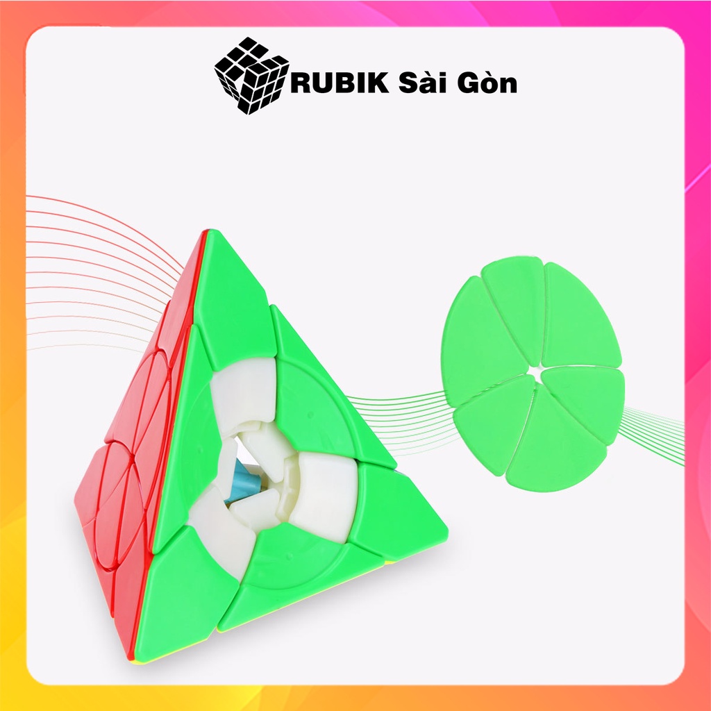 Rubik Biến Thể Tam Giác Petal Pyraminx Cube Rubic YongJun Yulong Kim Tự Tháp Bông Hoa YJ Đẹp Xoay Trơn Mượt Cực Khó