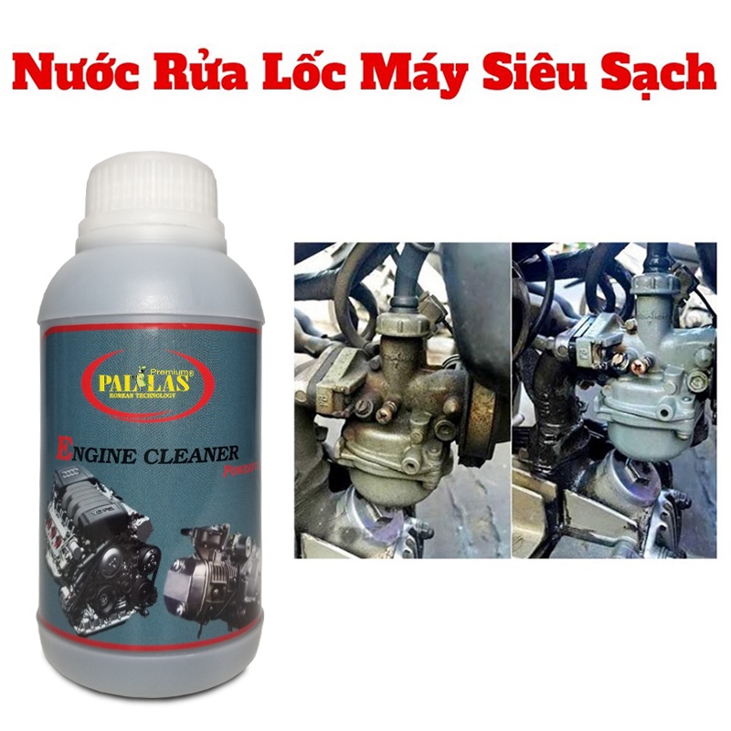 Dung dịch rửa lốc máy cực mạnh Pallas Engine Cleaner Powerful 500ml,nước tẩy rửa vệ sinh khoang máy,làm sạch_P-0501