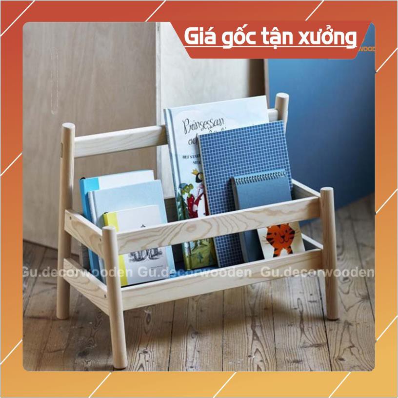 [ VIDEO THỰC TẾ ] Gía Sách - Tủ Đựng Sách Cho Bé Thông Minh GU-DECOR Chất Liệu Gỗ Thông Bo Tròn Kỹ Lưỡng