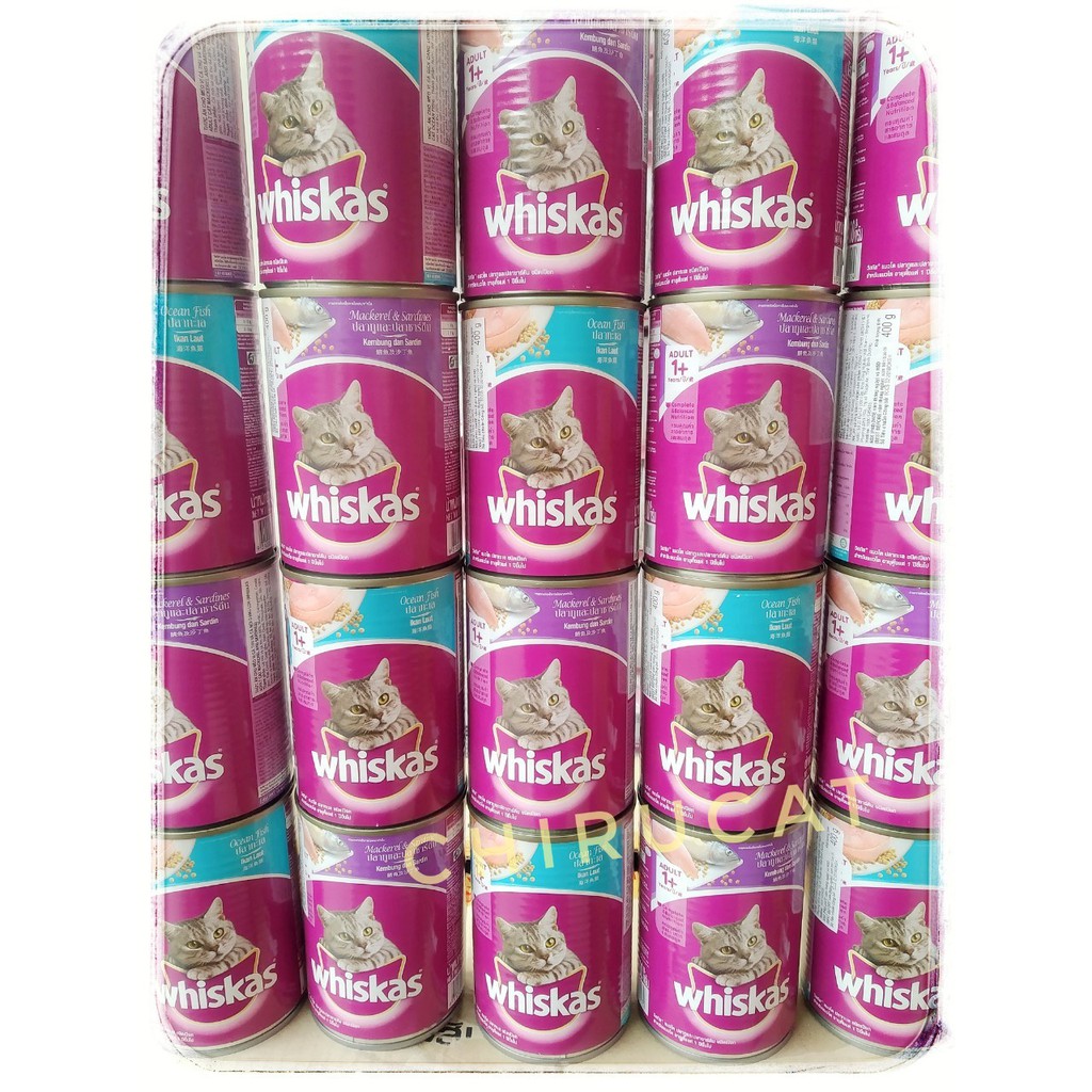 Pate Whiskas Mix Vị Cá Biển Cá Thu Lon 400Gr Siêu Rẻ