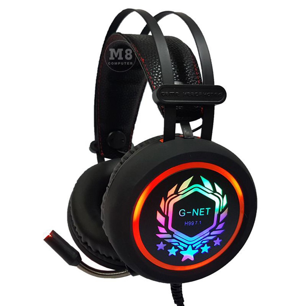 Tai nghe Gaming Gnet H99 7.1 - Cổng usb âm thanh 7.1 - Bass cực căng - Bảo hành 12 tháng - Lỗi 1 đổi 1