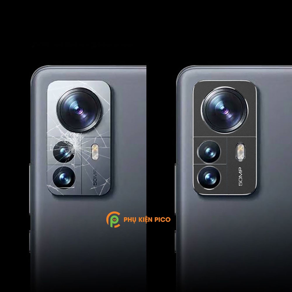 Dán camera Xiaomi 12 / Xiaomi 13 khung kim loại bảo vệ an toàn camera sau - Ốp viền camera Xiaomi Mi 12