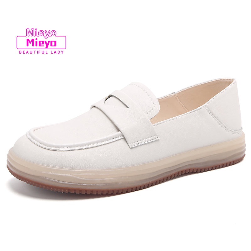 Hàng Có Sẵn Giày Da Thật Không Dây Mary Jane Phong Cách Hàn Quốc Cho Học Sinh