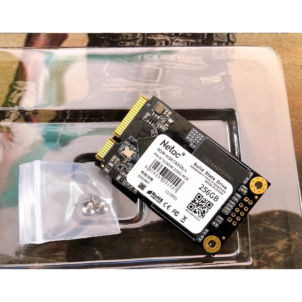 SSD Netac mSATA 256GB N5M SATA3 6Gb/s Chính Hãng Dùng Cho Laptop PC - Bảo hành 36 tháng