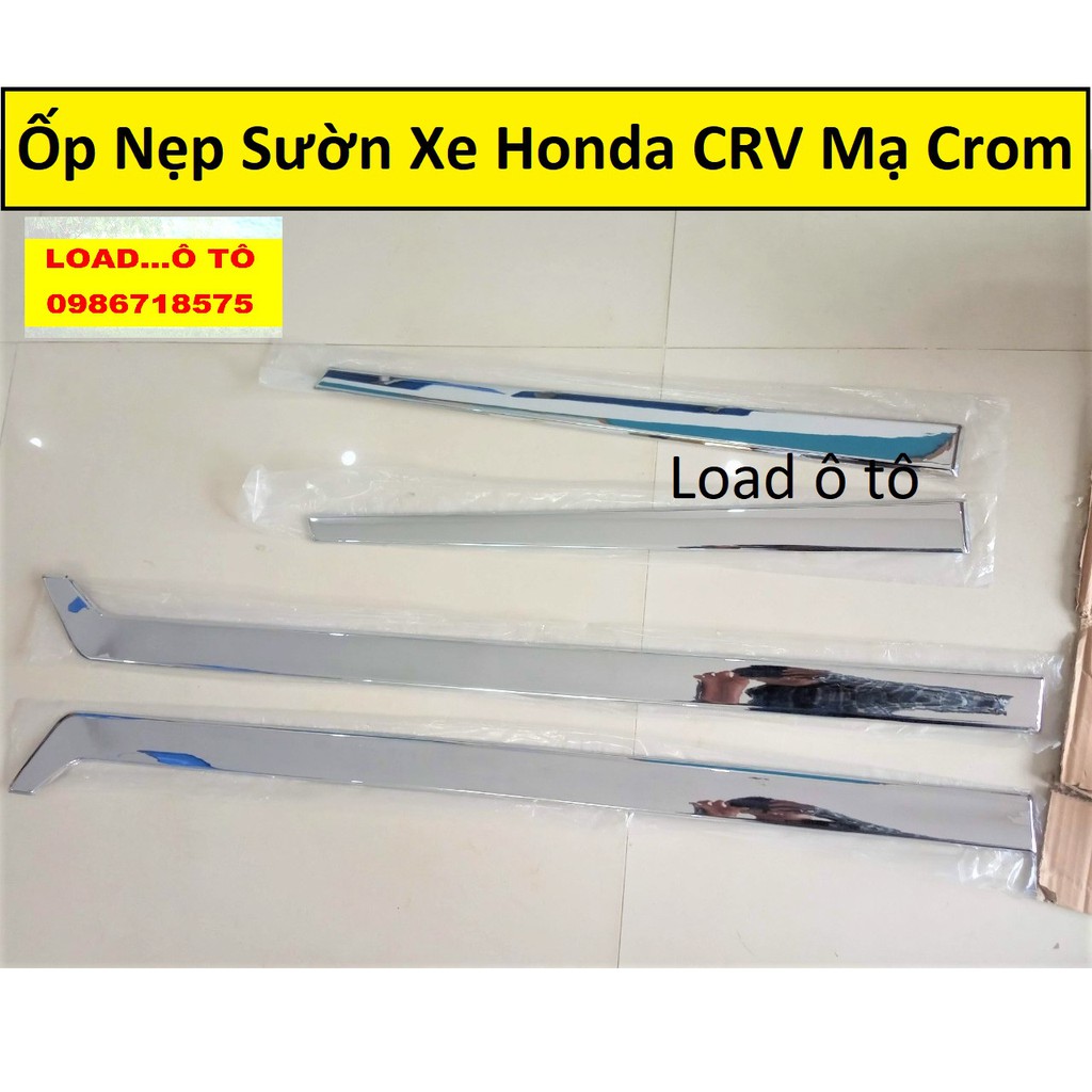 Ốp Nẹp Sườn Xe Honda CRV 2018-2021 Nhựa ABS Mạ Crom Sáng Bóng Cao Cấp