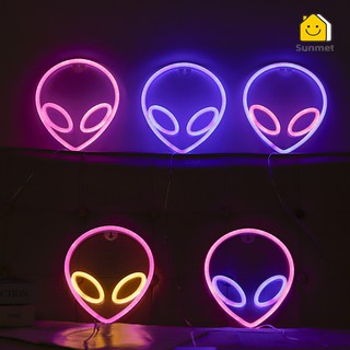 [ Hot 🍀🍀]Đèn LED Neon Hình Người Ngoài Hành Tinh E.T Sử Dụng USB + Pin Decor Phòng Ngủ Nhà Hàng Homestay Tiệm Thời Trang