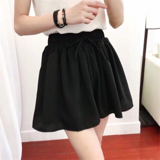 Quần short nữ ống rộng giả váy cạp chun