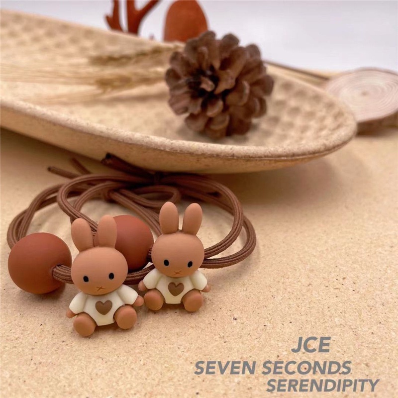 Cột tóc gấu thỏ kèm nhựa tròn xinh CT133