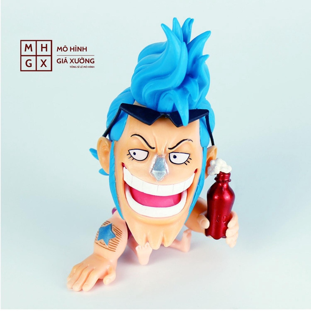 Mô hình One Piece chibi Franky cực dễ thương cao 9cm , figure one piece , mô hình giá xưởng