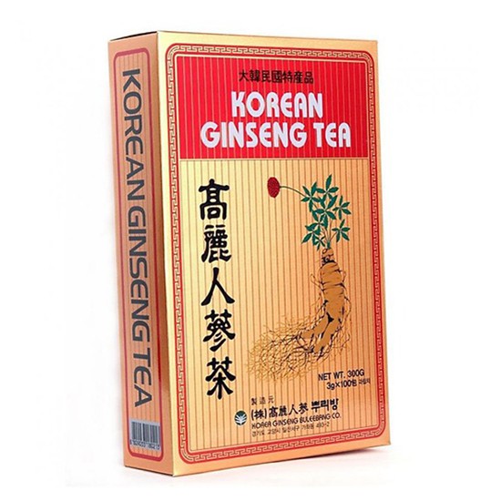 trà sâm Hàn Quốc korean ginseng tea Hộp 300gr (100 gói x 3gr)