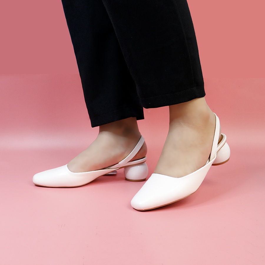 Giày Sling Back Gót Tròn Thời Trang