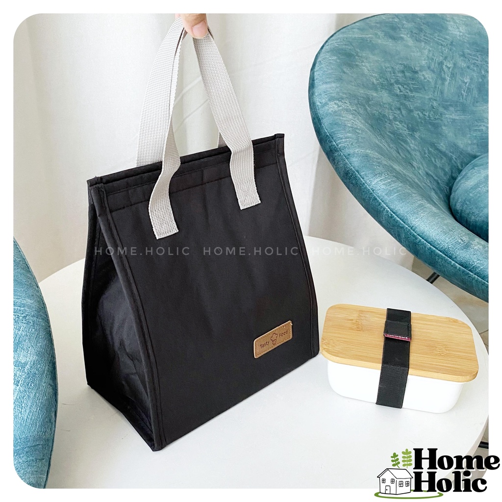 Túi Giữ Nhiệt Chống Thấm Đa Năng Bằng Vải Oxford Cao Cấp Đựng Thực Phẩm Hộp Cơm Home Holic
