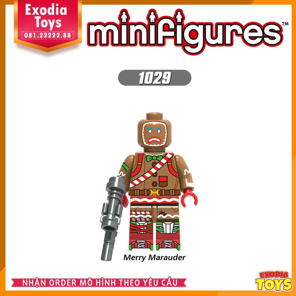 Xếp hình Minifigure nhân vật trò chơi sinh tồn Fortnite - Đồ Chơi Lắp Ghép Sáng Tạo - XINH X0228