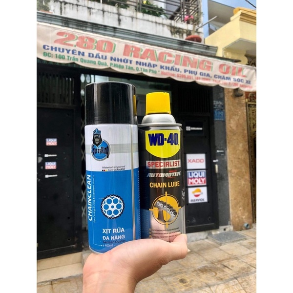 COMBO VỆ SINH SÊN + DƯỠNG SÊN WD-40