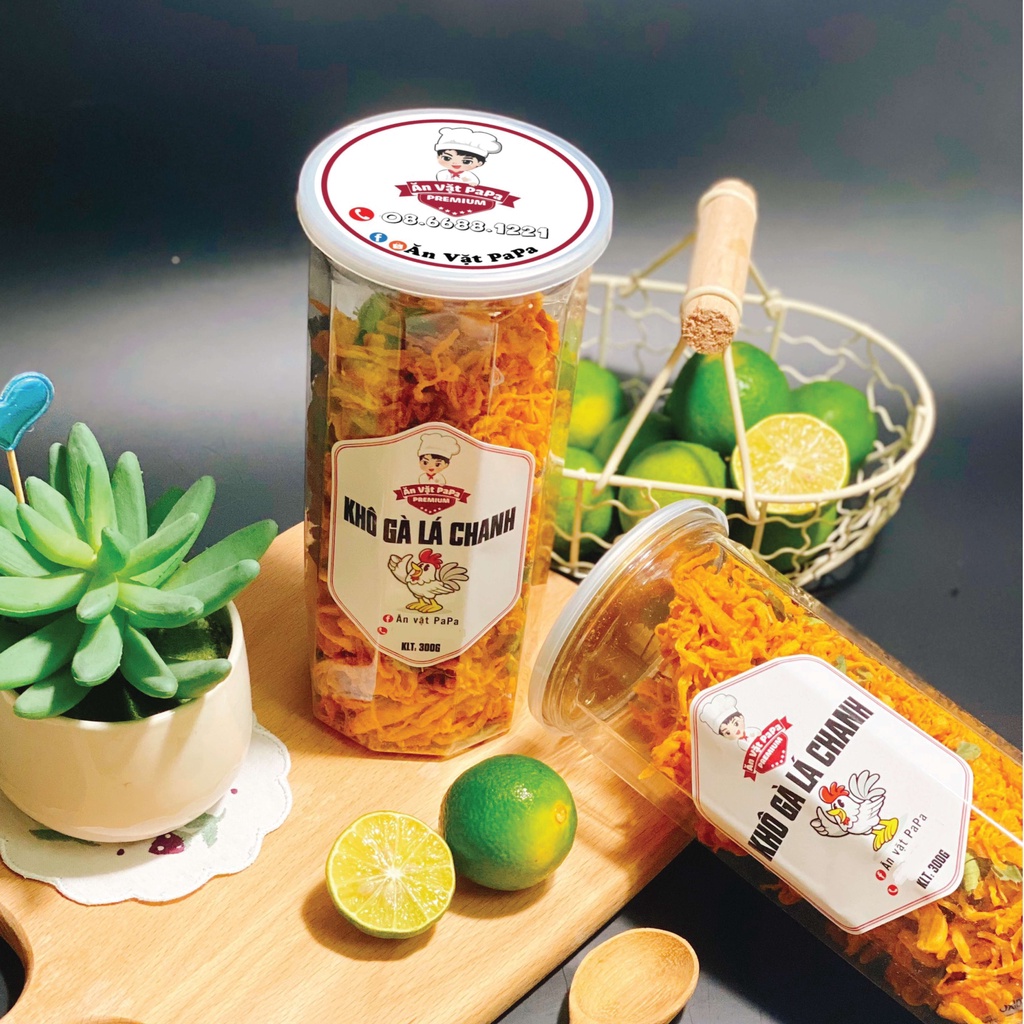 Khô gà lá chanh PaPa 300gr, đồ ăn vặt Hà Nội | BigBuy360 - bigbuy360.vn