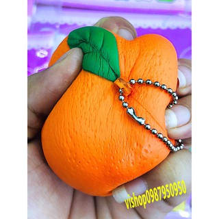 [CÓ VIDEO] ĐỒ CHƠI - MÓC KHÓA SQUISHY QUẢ QUÝT CỰC MỀM