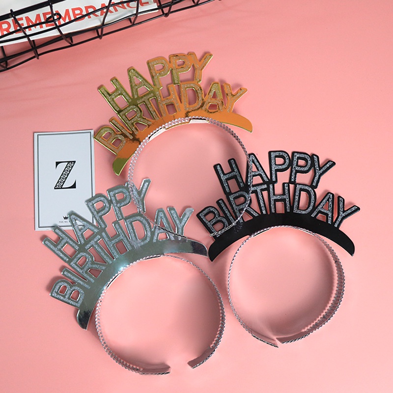 Mũ Sinh Nhật In Chữ happy birthday Sáng Tạo Cho Người Lớn Và Trẻ Em