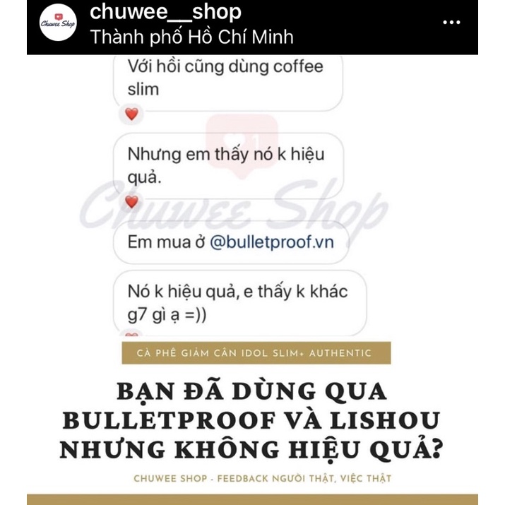 [CHÍNH HÃNG] IDOL Slim+ Coffee giảm cân - Cà Phê Giảm Cân Thái Lan - Chuwee Shop