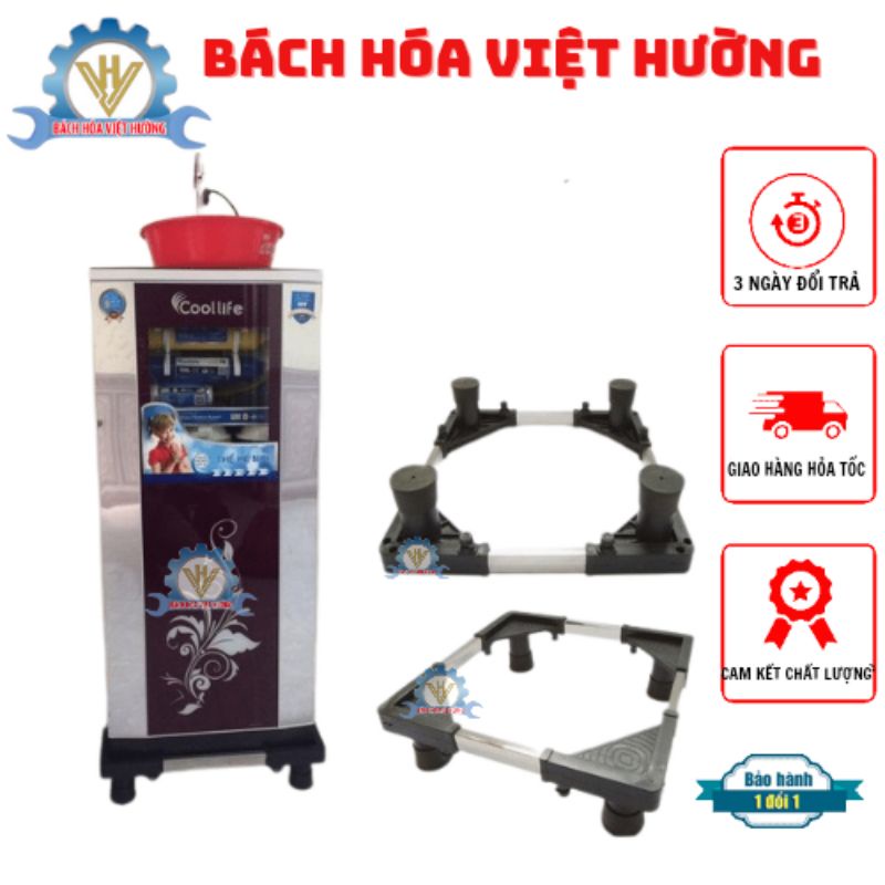 Chân (giá đỡ)  kê máy lọc nước, kê loa đa năng bằng inox dày dặn hàng công ty Khang Thịnh chống rung lắc tốt (sẵn hàng)