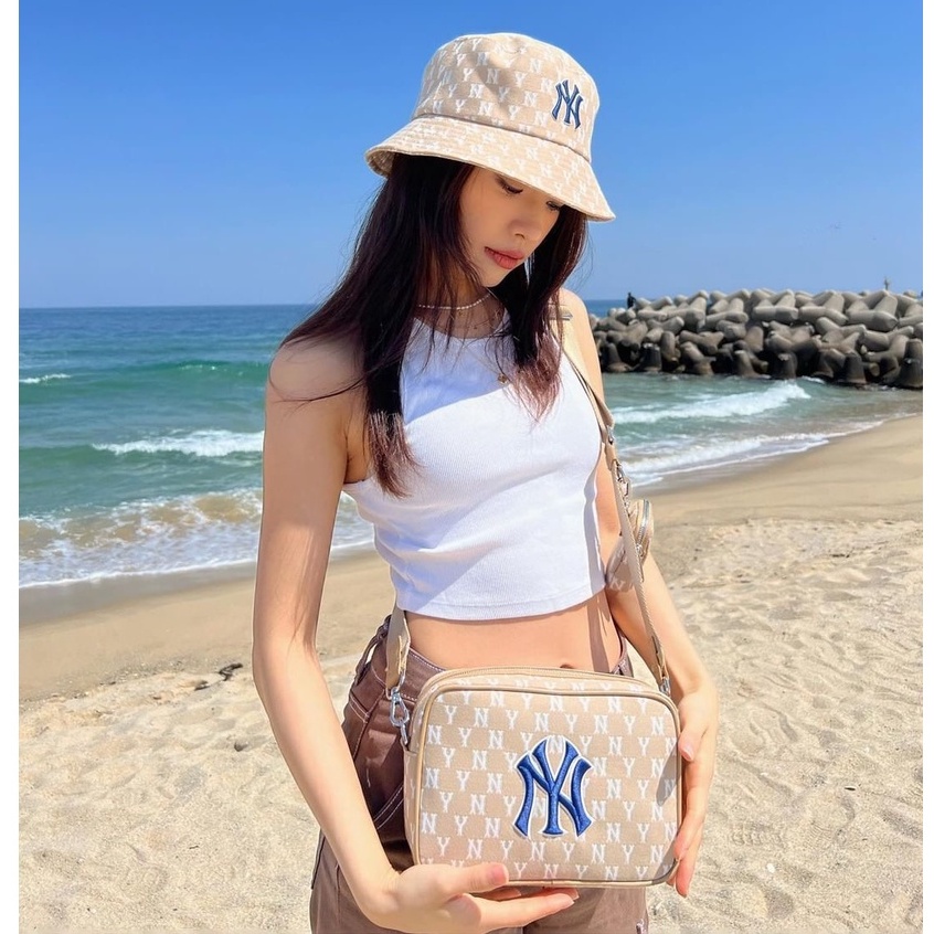 ✅ [ FELIX CHUẨN 1:1] Túi đeo chéo MLB Monogram New York Yankees Black - các mã 3ACRM012N 50BKS | 3ACRM012N 50BGD