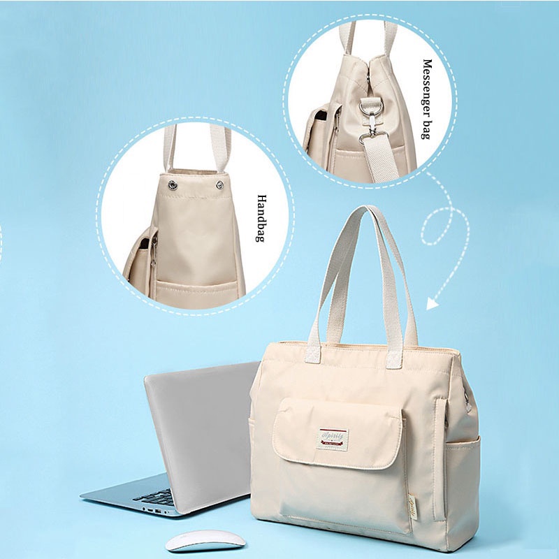 Túi đeo vai/ đeo chéo đựng máy tính xách tay 13.3 14 15.6 inch chống nước chống va đập cho nam và nữ