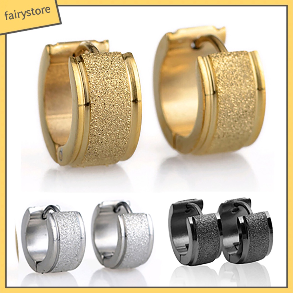 Bộ F1 Đôi Bông Tai Bằng Thép Titan Dành Cho Nam Và Nữ