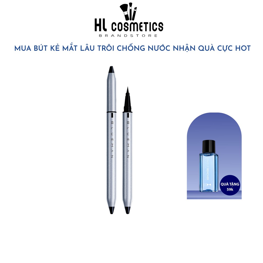 Bút Kẻ Mắt Lâu Trôi BLUEMAN Chống Nước &amp; Mồ Hôi 1ml ZL57