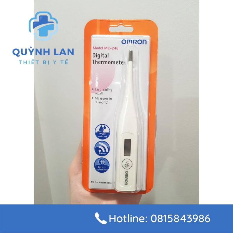 Nhiệt Kế Điện Tử OMRON MC-246 Đo Nhiệt Độ Cơ Thể Nhanh, An Toàn, Chính Xác - Bảo Hành 2 Năm