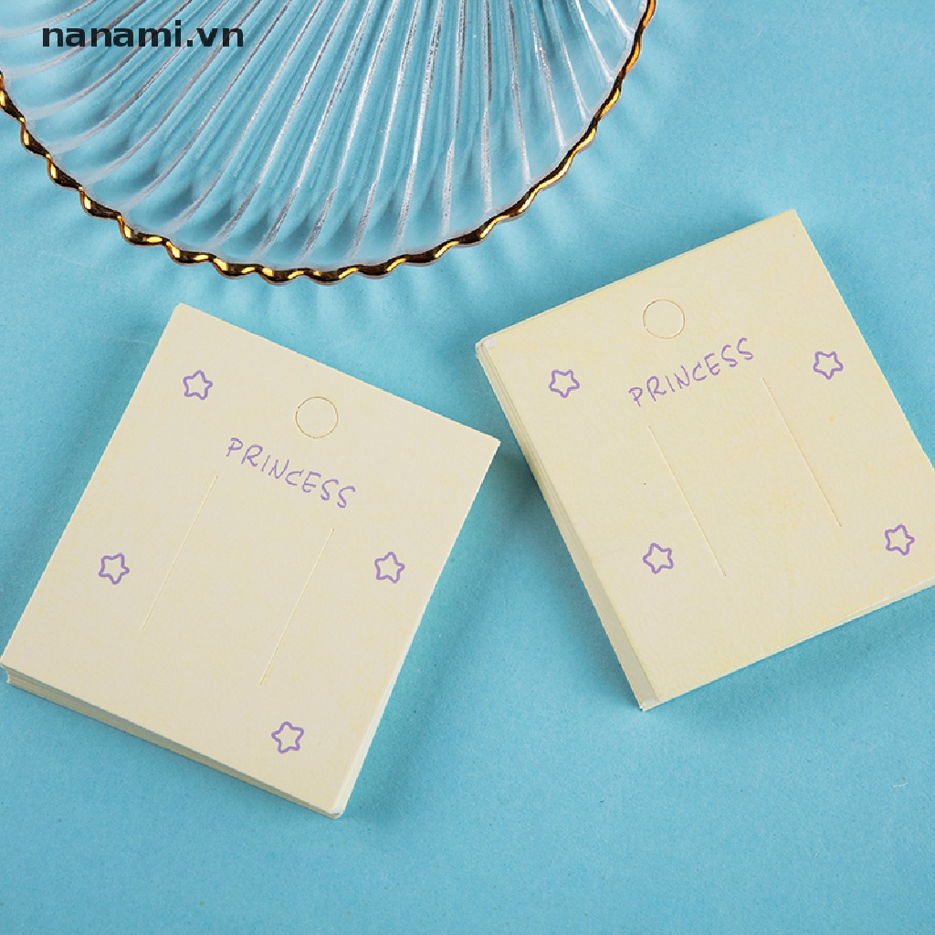 Set 50 Túi Nhựa Trưng Bày Kẹp Tóc Màu Xanh Dương / Hồng / Tím / Vàng 7 * 7CM