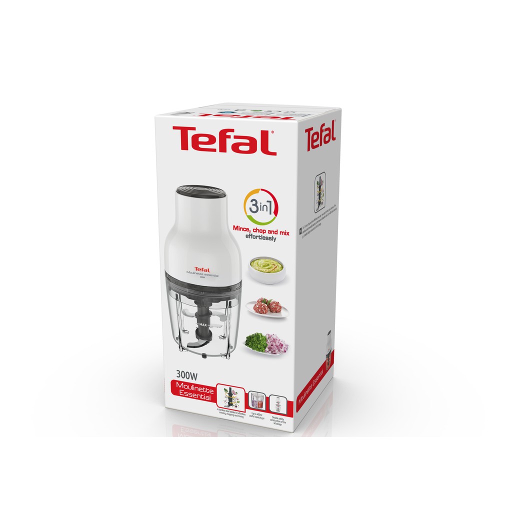 [Mã ELTEFALWL5 giảm 10% đơn 500K] Máy xay thực phẩm Tefal 3 trong 1 MB520138 - 300W, 400mL