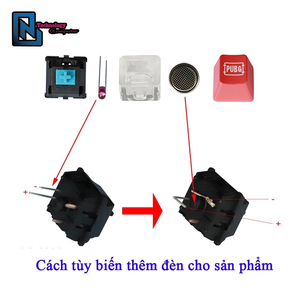 Móc Khóa Switch Cơ Keychain Switch