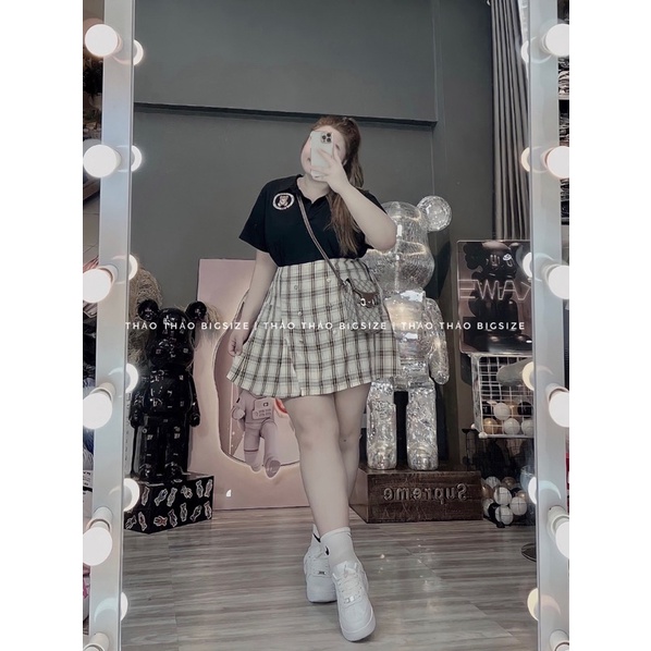 SET ÁO POLO GẤU THÊU + CV KATE - MÚP BIGSIZE 60-100KG