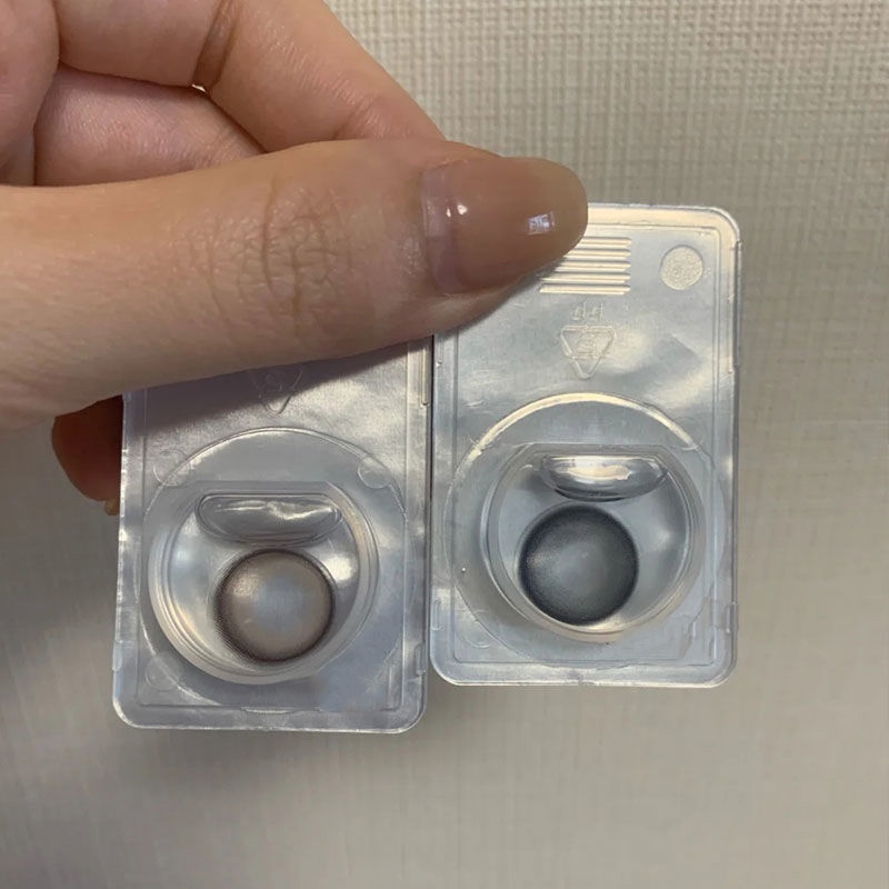 Kính Áp Tròng Calk Dùng Một Năm 14.2mm 0 - 8.00 Độ Black Bean/Coffee Bean